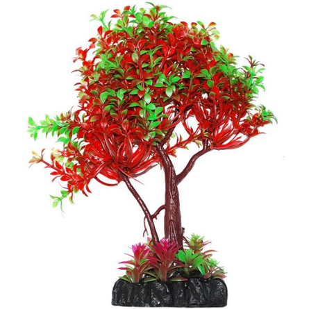 УЮТ Растение аквариумное дерево зелено-красное, 22 см – интернет-магазин Ле’Муррр